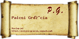 Palcsi Grácia névjegykártya